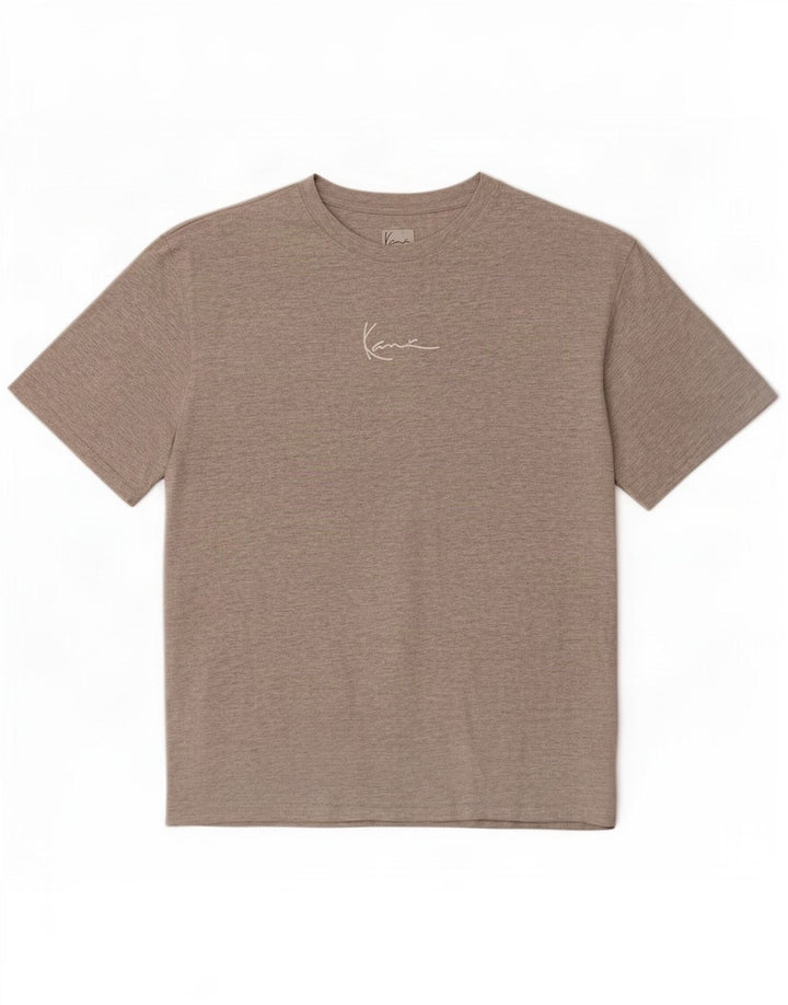 Karl Kani Camiseta masculina gráfica Top algodão manchado cinza médio