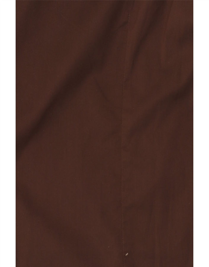 Trussardi Jeans Camisa masculina 2XL algodão marrom