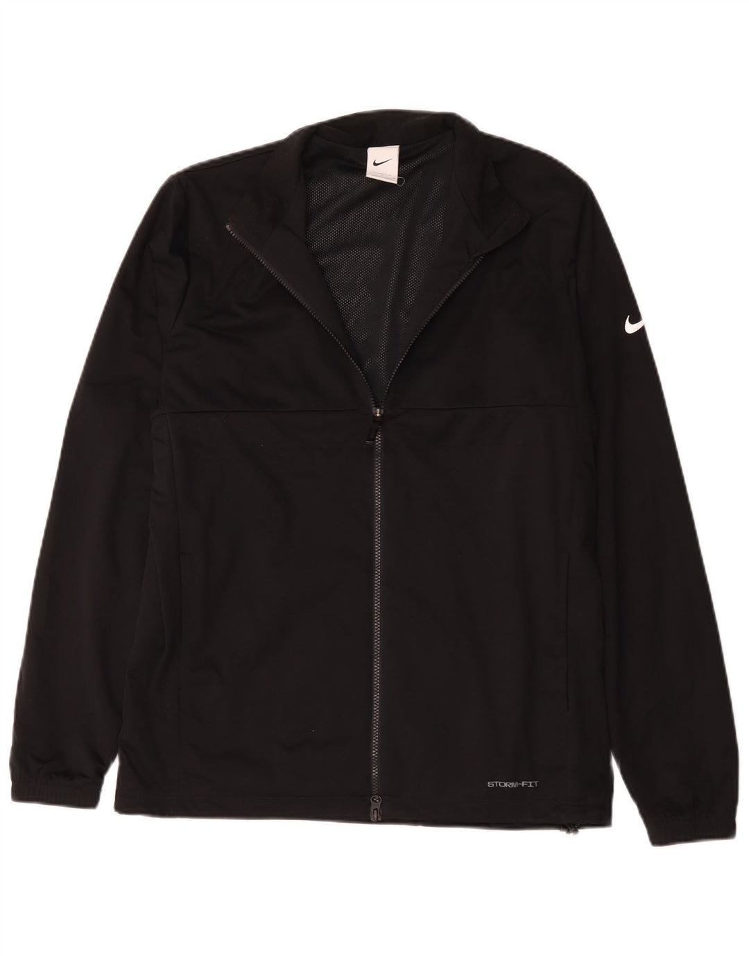 Jaqueta masculina Nike Storm-Fit de poliéster médio preto