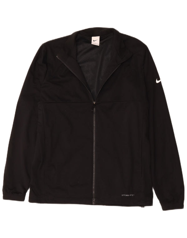 Jaqueta masculina Nike Storm-Fit de poliéster médio preto