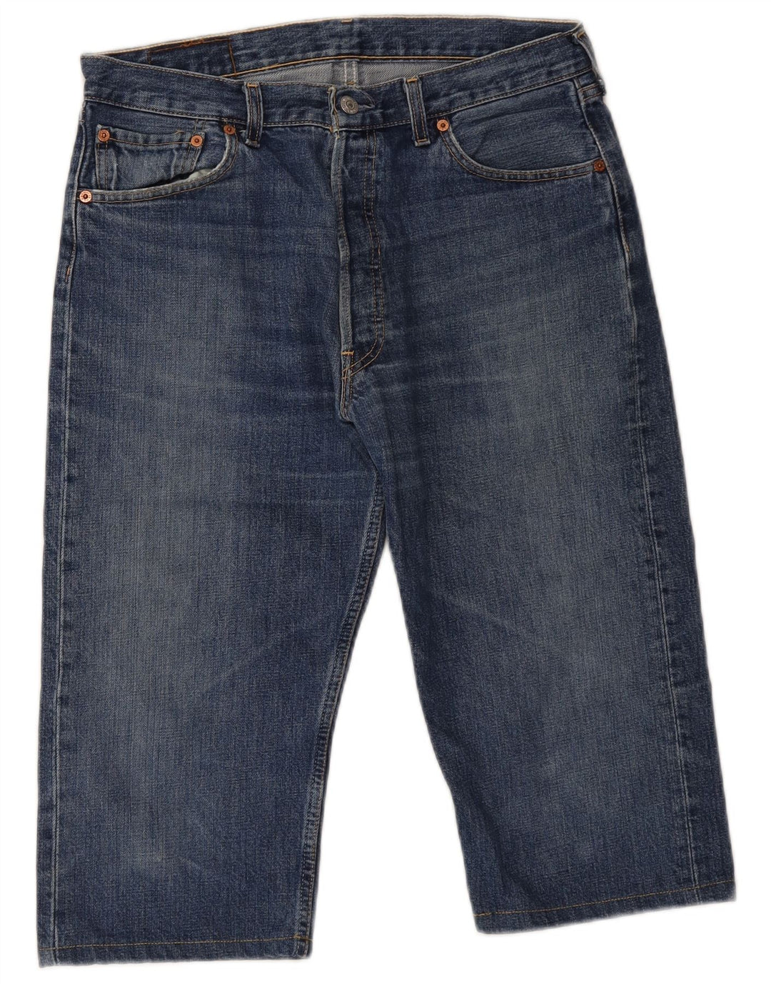 Levi's Masculino Capri Jeans Tamanho 34 W34 L17 Azul Algodão