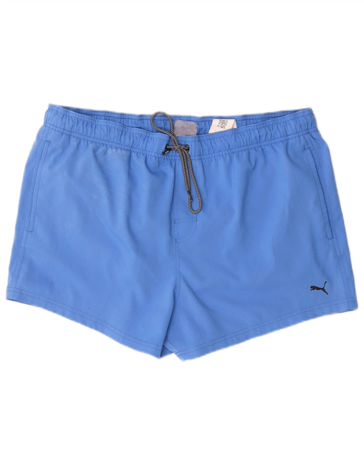 Shorts de natação masculino Puma 2XL azul poliéster