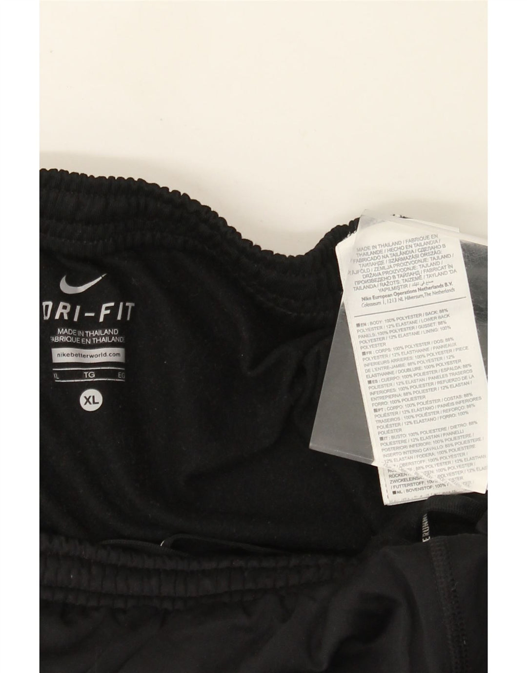 Nike Mens Dri Fit Calças de treino Joggers XL Preto Poliéster