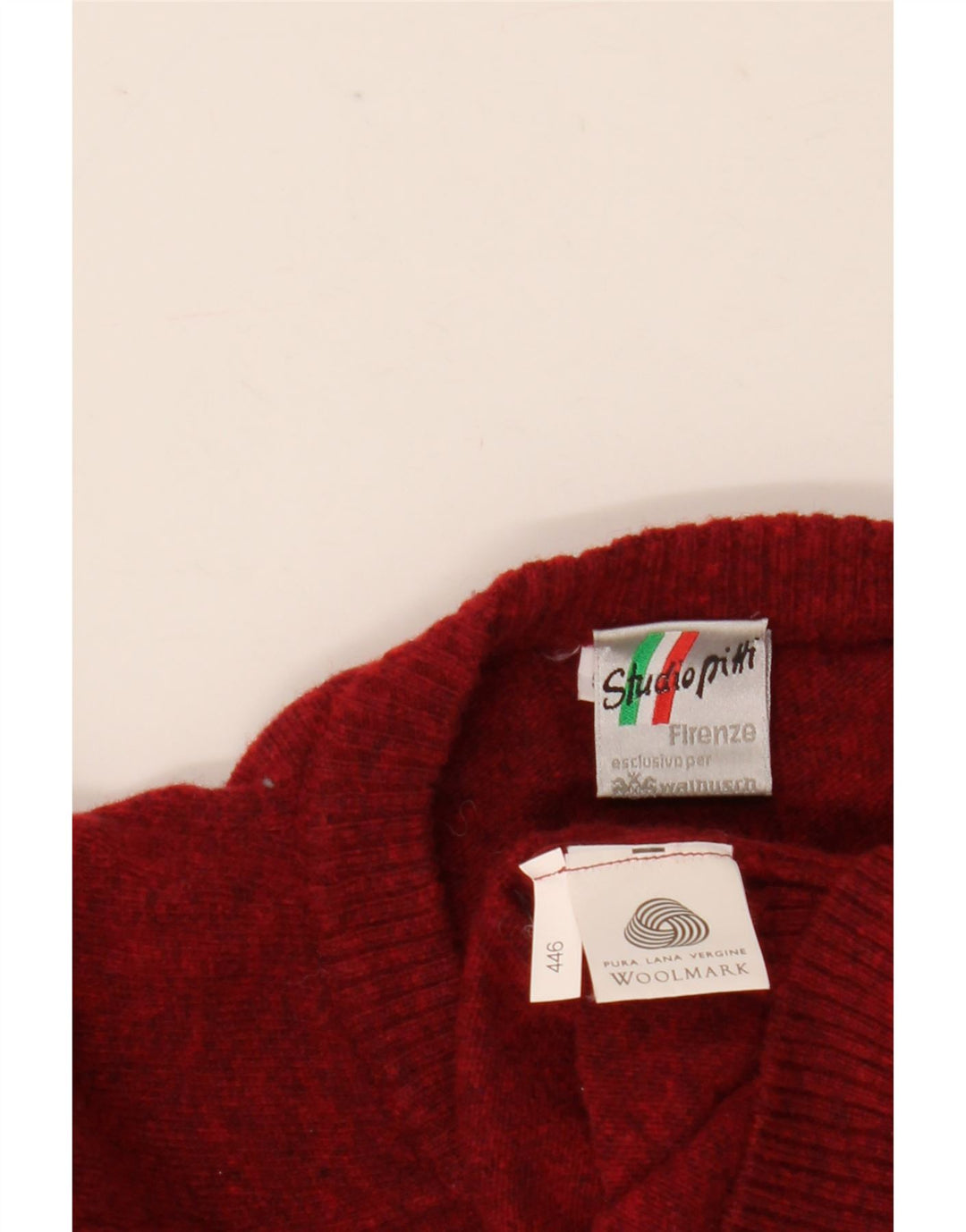 Suéter vintage masculino com gola redonda IT 50/52 médio marrom manchado