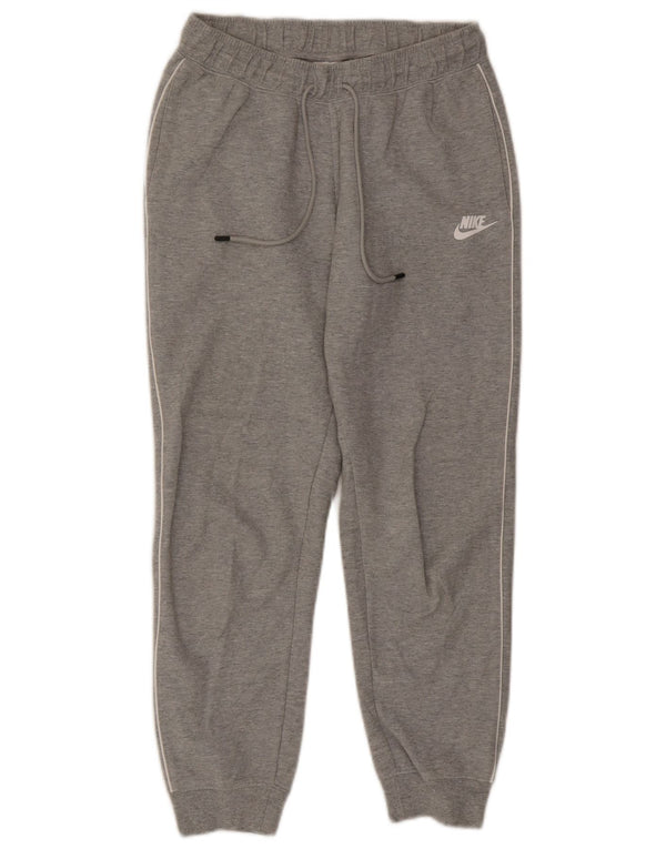 Calça de treino feminina Nike Joggers UK 8 pequeno algodão cinza
