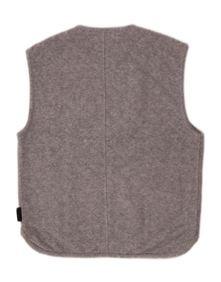 Silvy Mens Fleece Gilet UK 40 Grande Poliéster Cinza