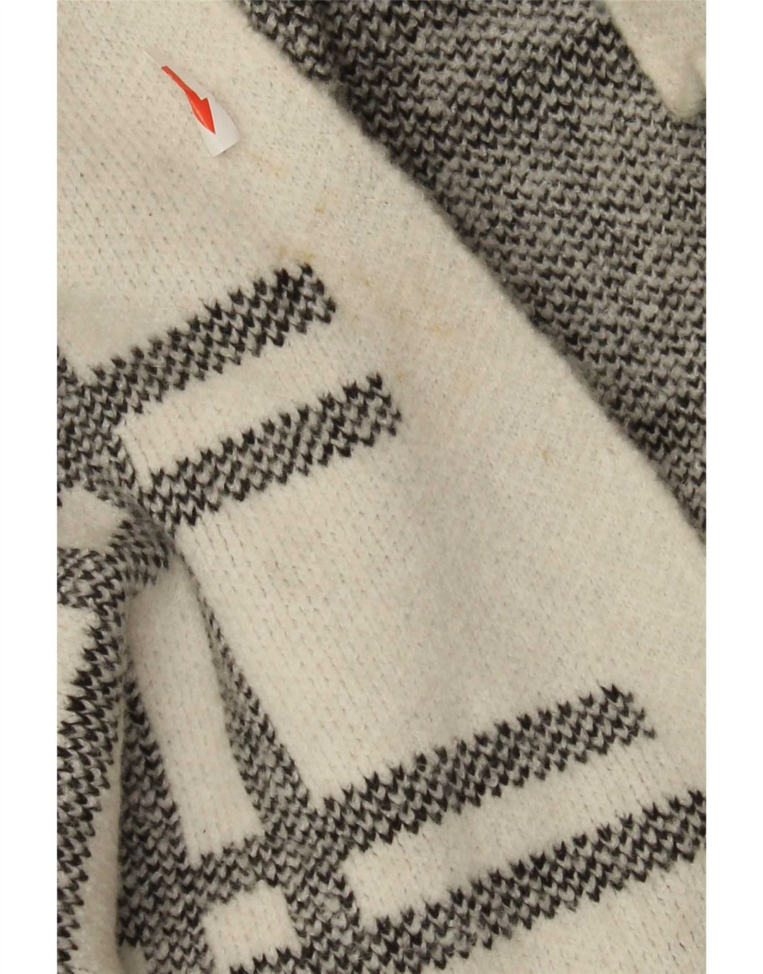 Suéter cardigã feminino Longline Marks & Spencer Reino Unido 16 xadrez branco grande
