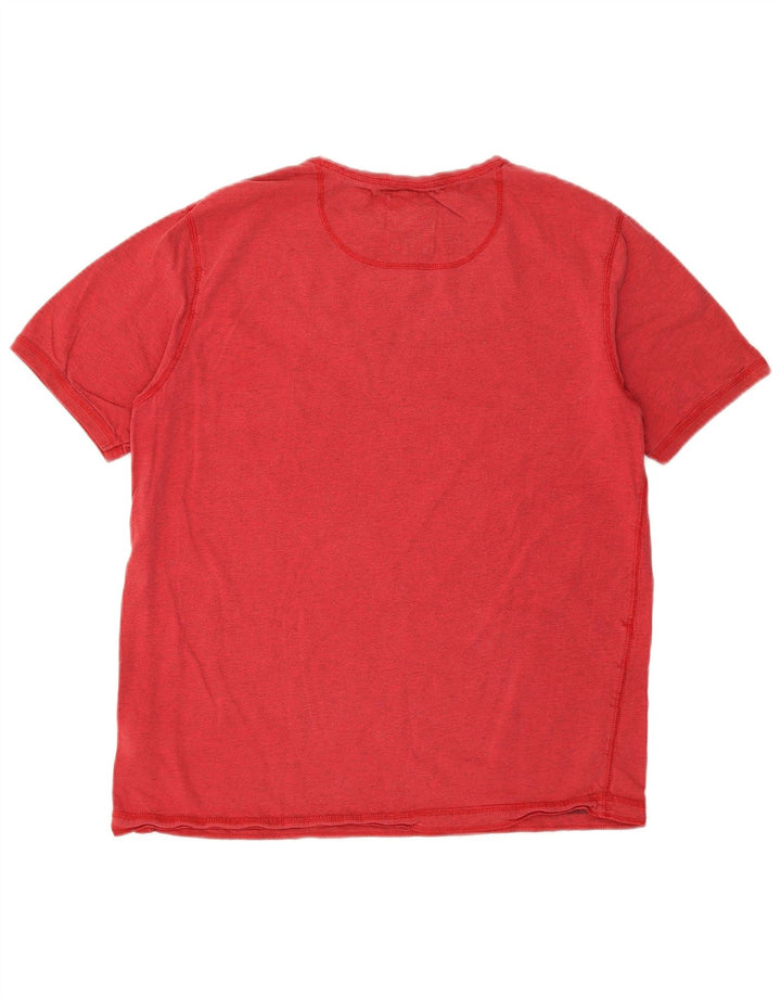 Camiseta masculina FAT FACE Top grande de algodão vermelho