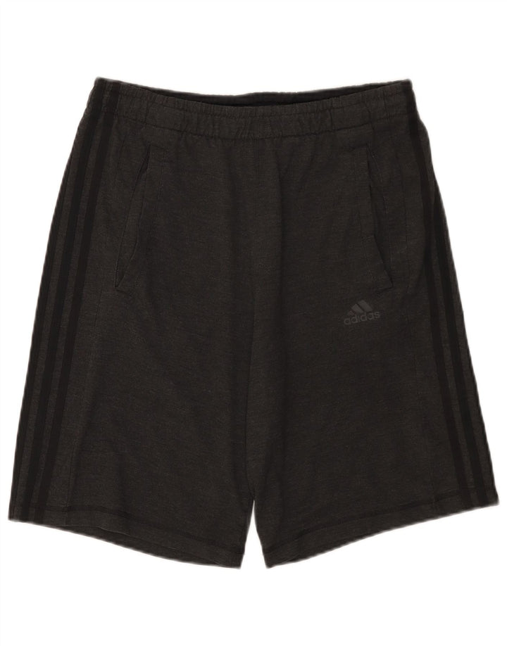 Adidas Mens Climalite Sport Shorts Pequeno Poliéster Cinza