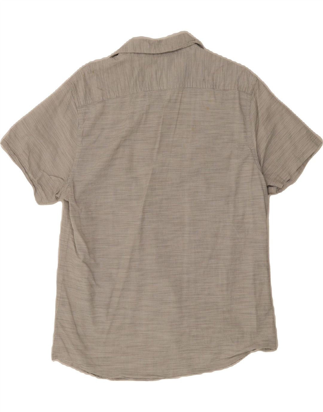 LEE Mens Short Sleeve Shirt Large Grey Pinstripe Cotton Vintage Lee and Second-Hand Lee from Messina Hembry 