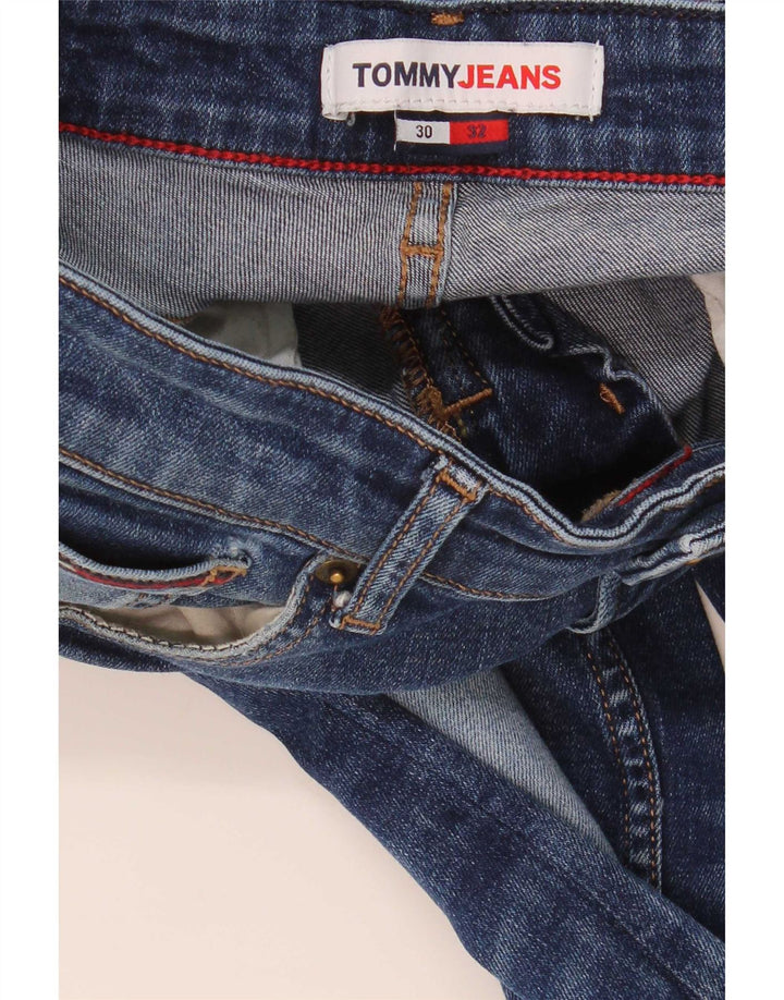 Tommy Hilfiger Masculino Slim Jeans W30 L32 Azul Marinho
