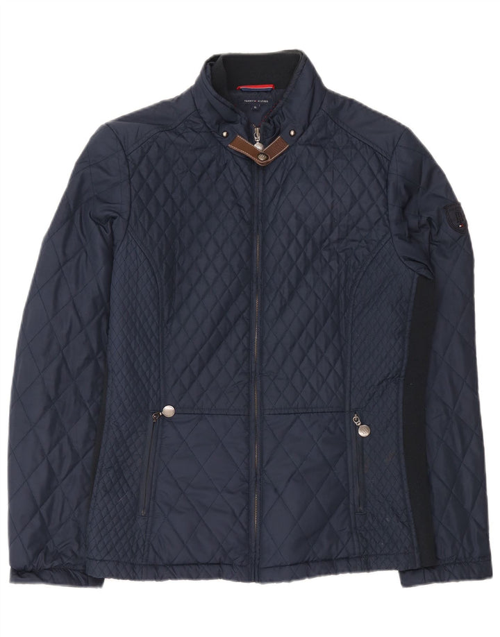 Jaqueta acolchoada feminina Tommy Hilfiger UK 18 XL azul marinho poliéster