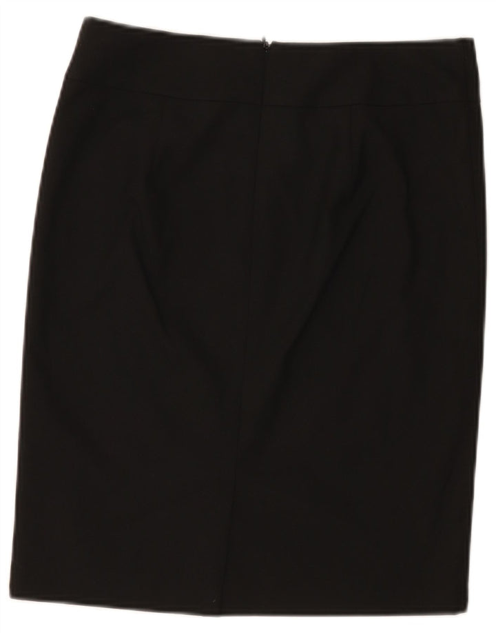 Saia reta feminina Benetton IT 40 Small W30 poliéster preto