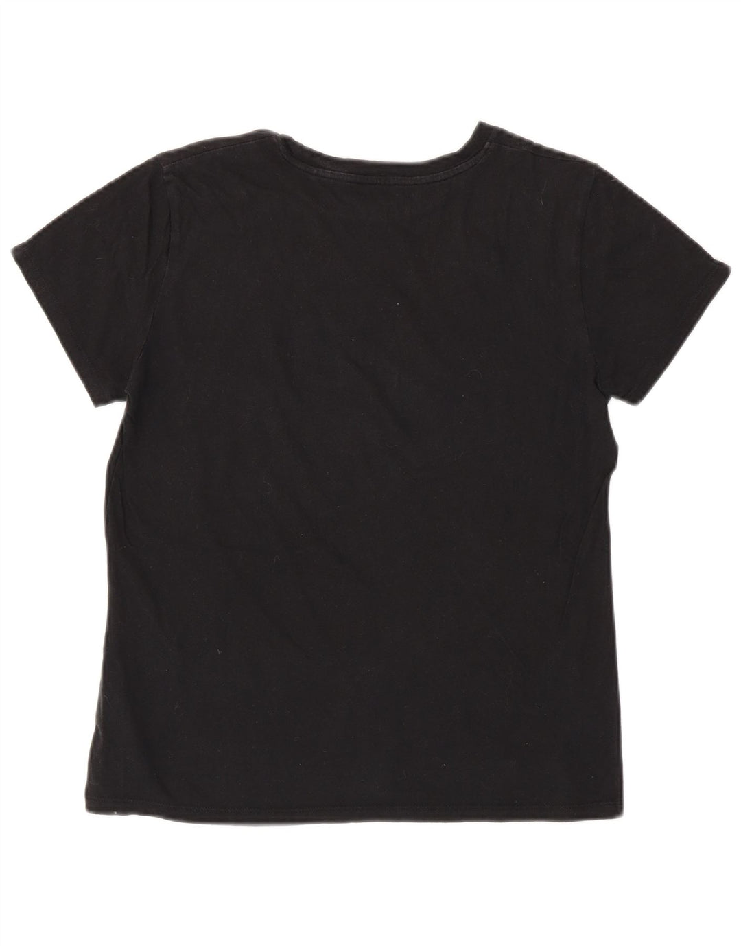 Camiseta feminina gráfica LEVI'S UK 14 algodão preto médio