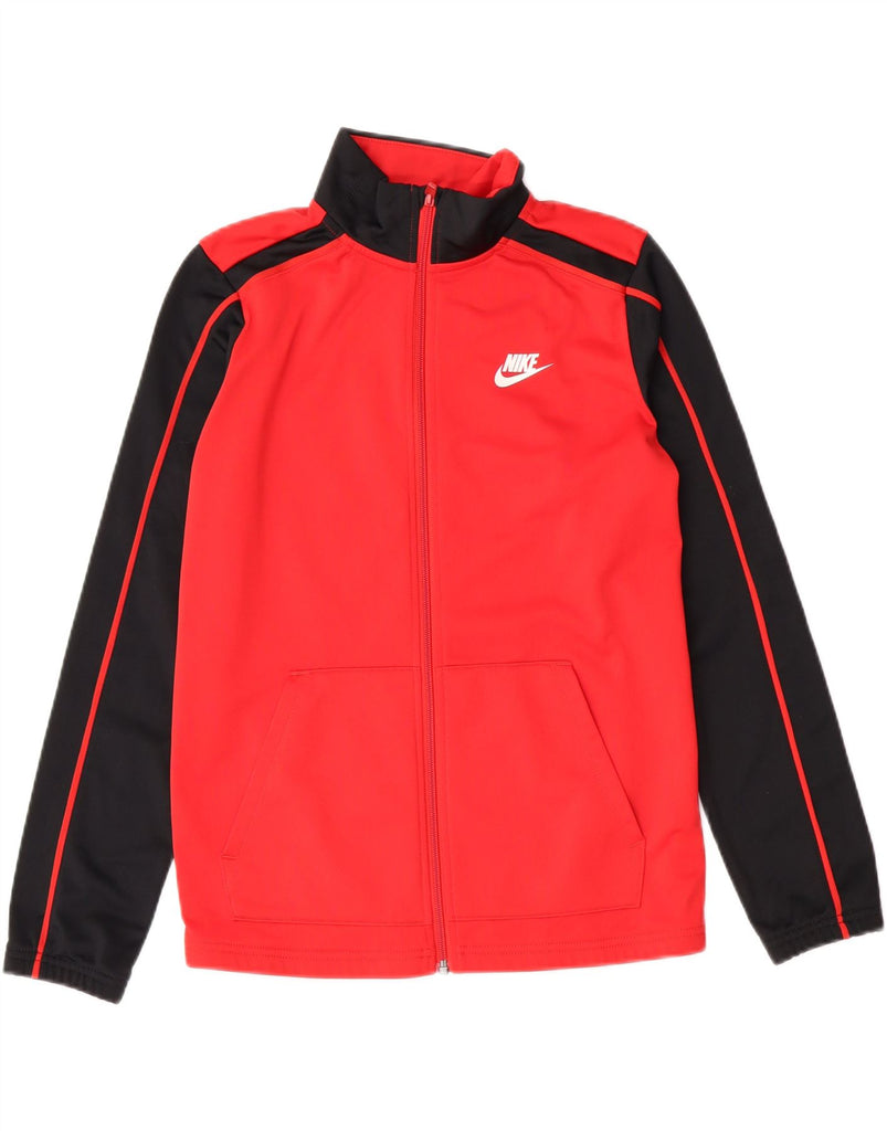 NIKE Boys Tracksuit Top Jacket 12-13 Years Large  Red Colourblock Vintage Nike and Second-Hand Nike from Messina Hembry 