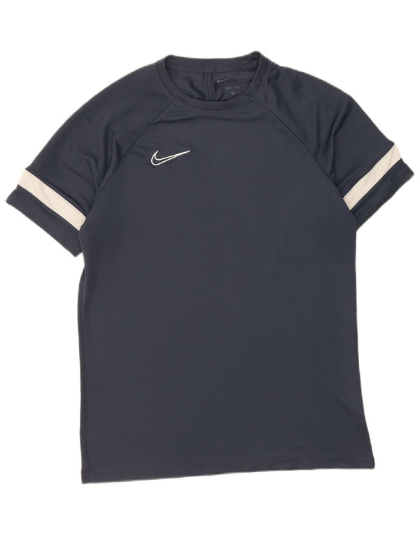 Camiseta Nike Masculina Dri Fit Top Grande Azul Marinho Colourblock Poliéster