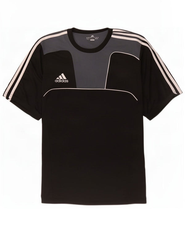 Adidas Mens Climacool Camiseta Top UK 48/50 XL Preto Colourblock Poliéster