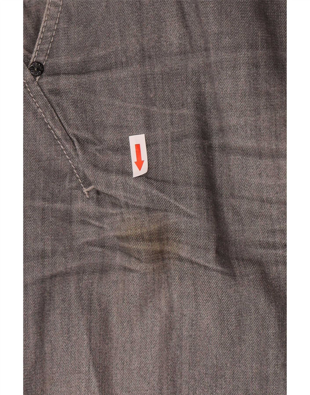 Rifle Mens Straight Jeans W34 L33 Cinza Algodão