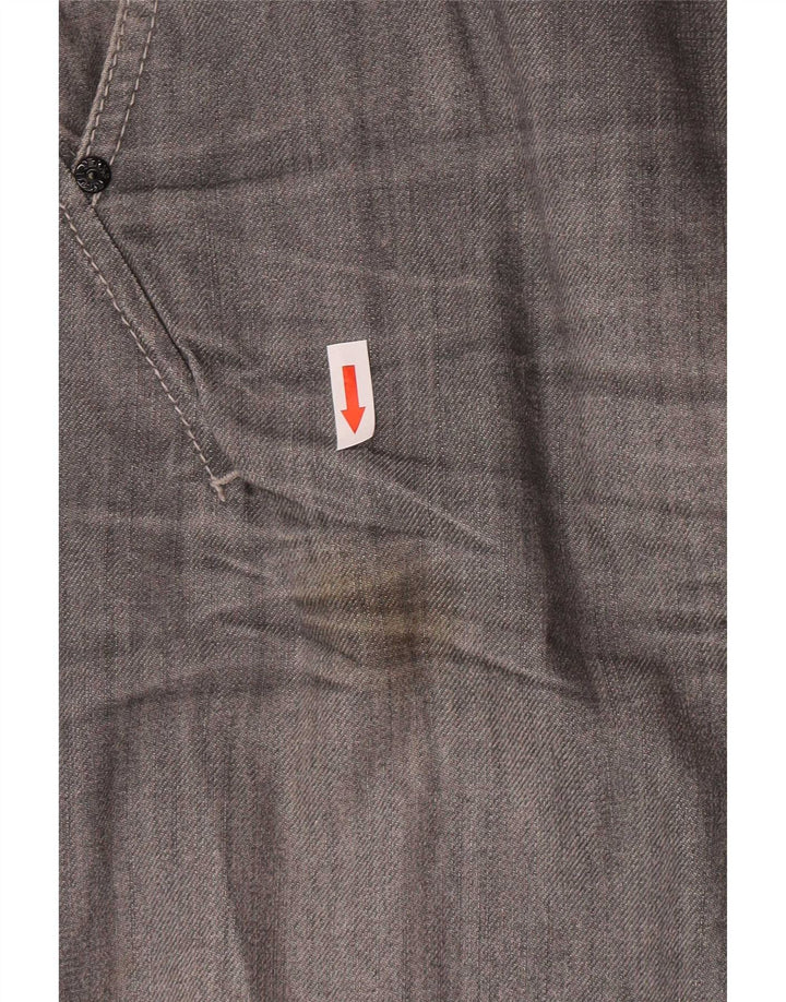 Rifle Mens Straight Jeans W34 L33 Cinza Algodão