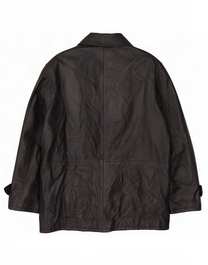 Casaco de couro masculino Conbipel IT 52 grande preto