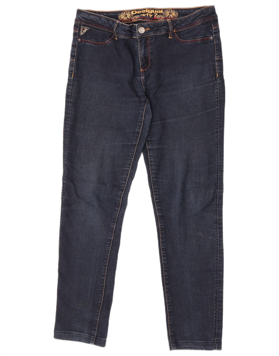 Desigual Jeans Skinny Feminino W34 L29 Azul