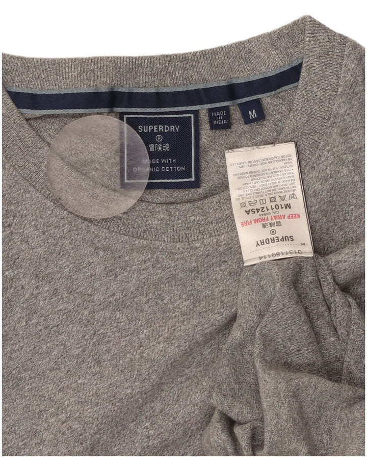 Camiseta feminina SUPERDRY Top UK 12 algodão cinza médio