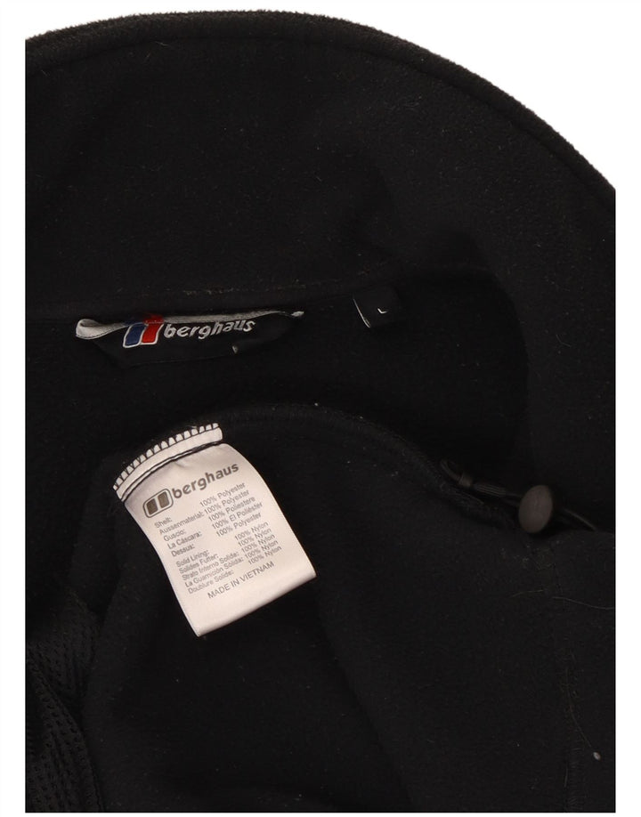Jaqueta de lã masculina Berghaus UK 40 grande poliéster preto