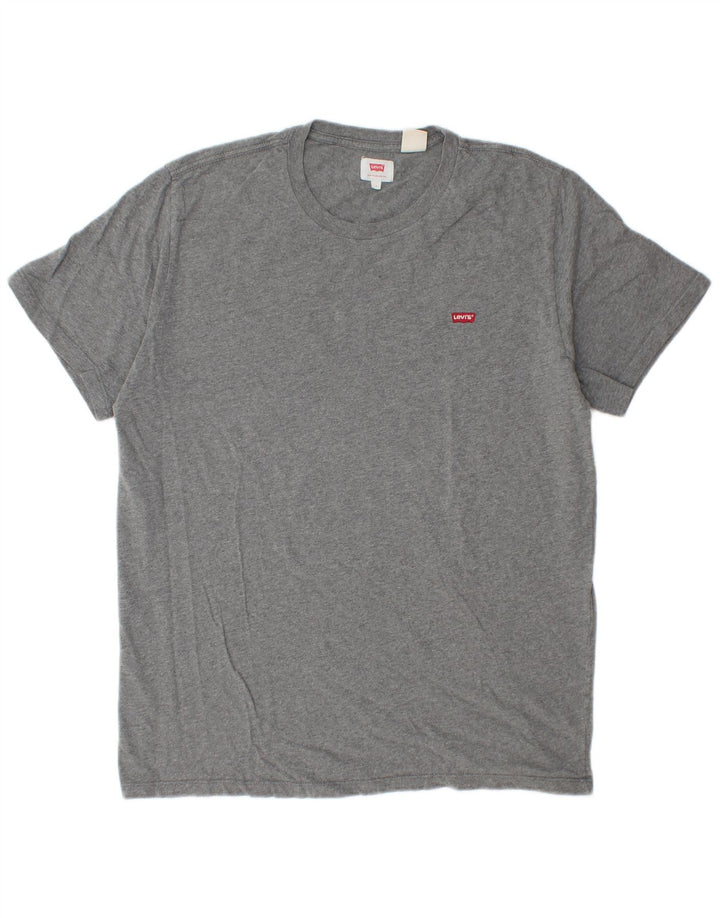 Camiseta masculina Levi's grande cinza manchada