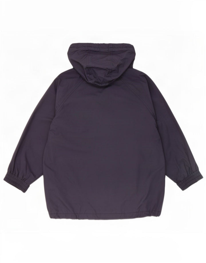 Jaqueta de chuva com capuz para meninos Armani 10-11 anos XS azul marinho poliéster
