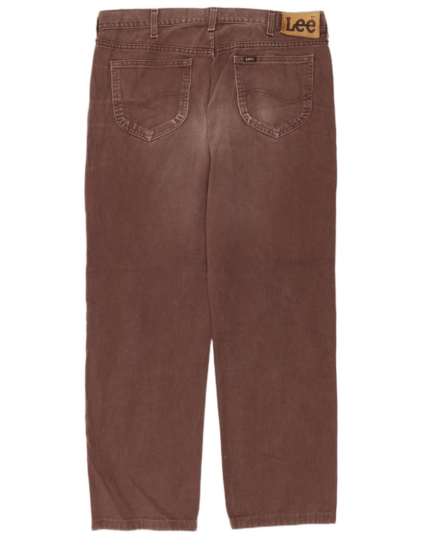 Calça jeans reta masculina Lee W36 L29 marrom