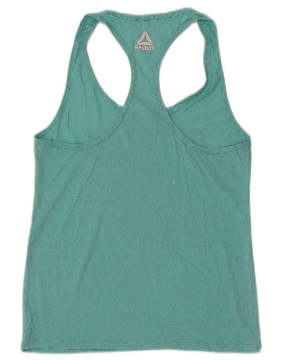Reebok Womens Graphic Vest Top UK 12/14 Médio Turquesa