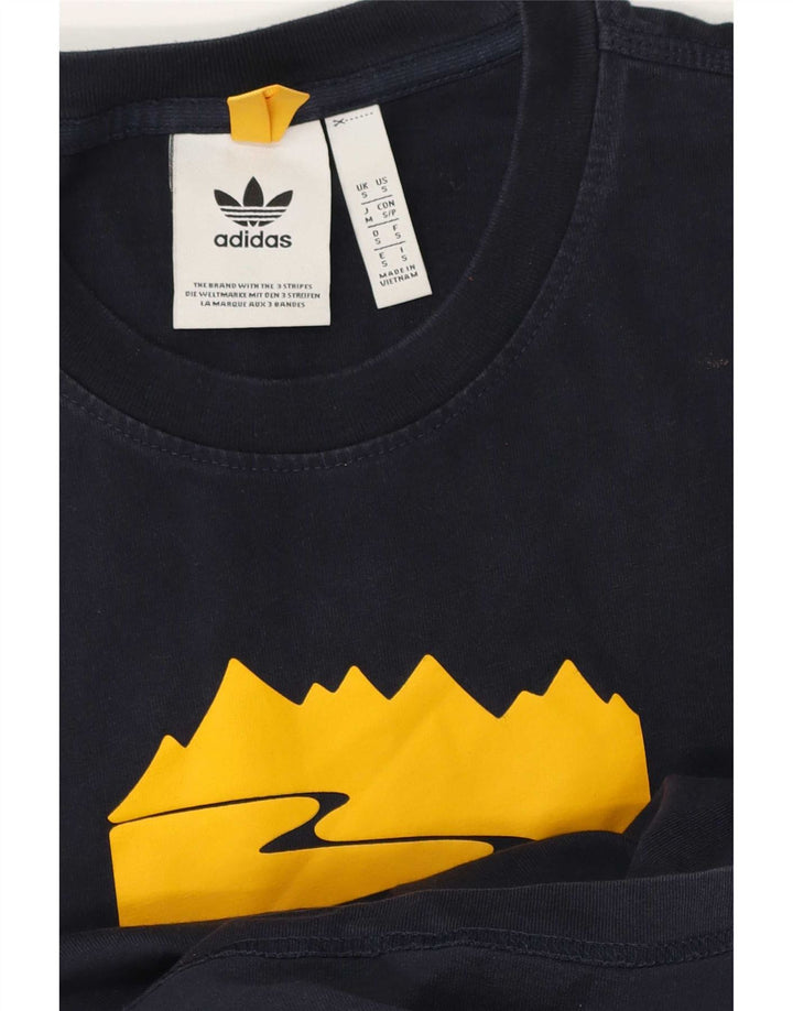 Camiseta Adidas Masculina Graphic Top Pequeno Azul Marinho