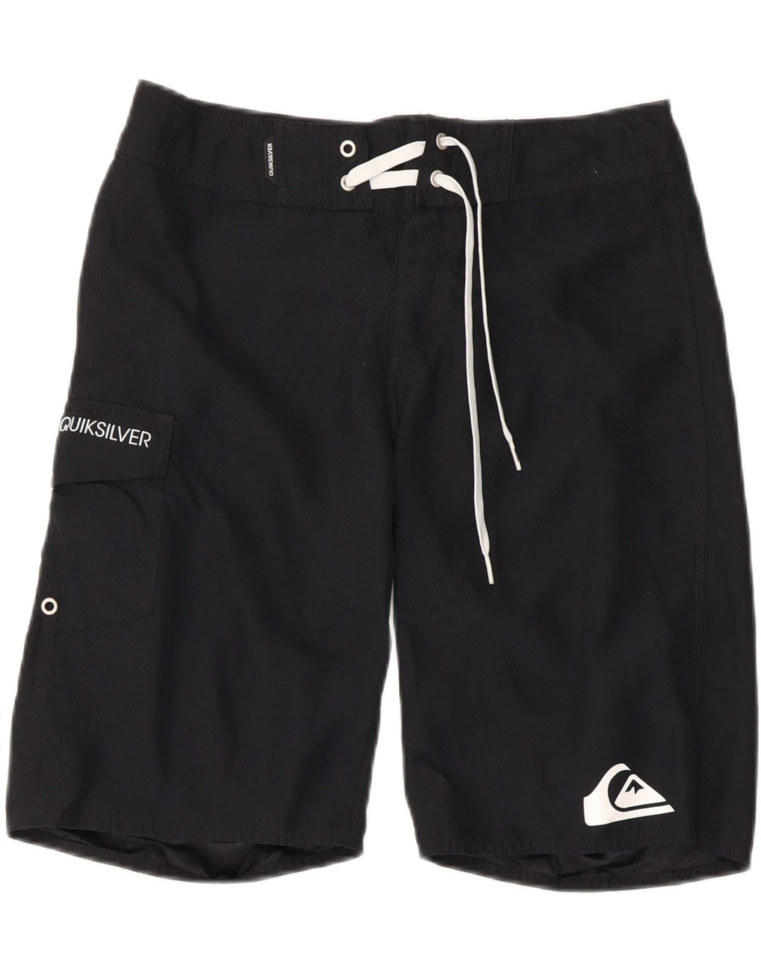 Quiksilver Shorts de natação masculino gráfico pequeno poliéster preto