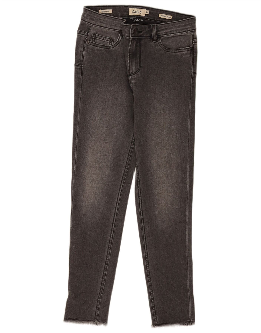 Calça jeans skinny feminina Dack's IT 44 médio W28 L25 cinza
