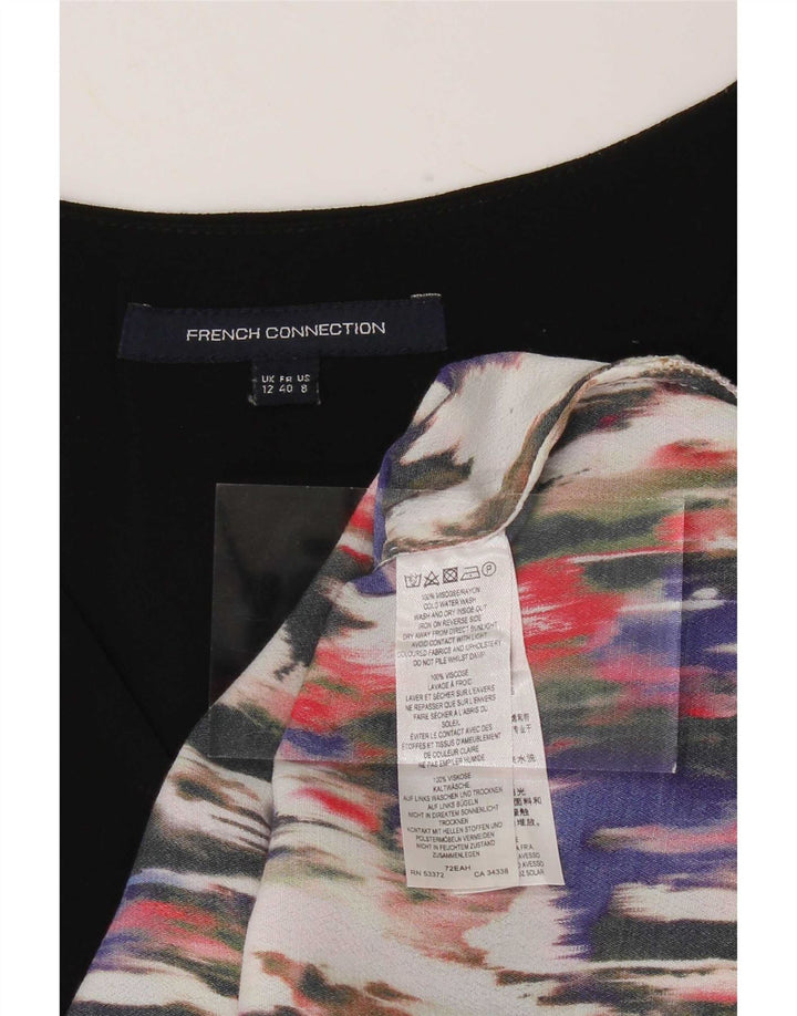 Top túnica feminina French Connection UK 12 médio multicolorido tie-dye