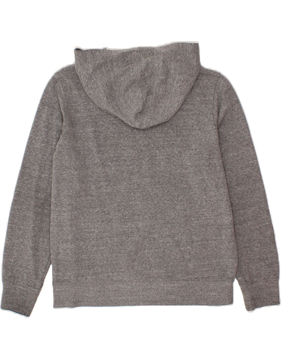 GAP Womens Crop Graphic Hoodie Jumper UK 14 Medium Grey Cotton Vintage Gap and Second-Hand Gap from Messina Hembry 