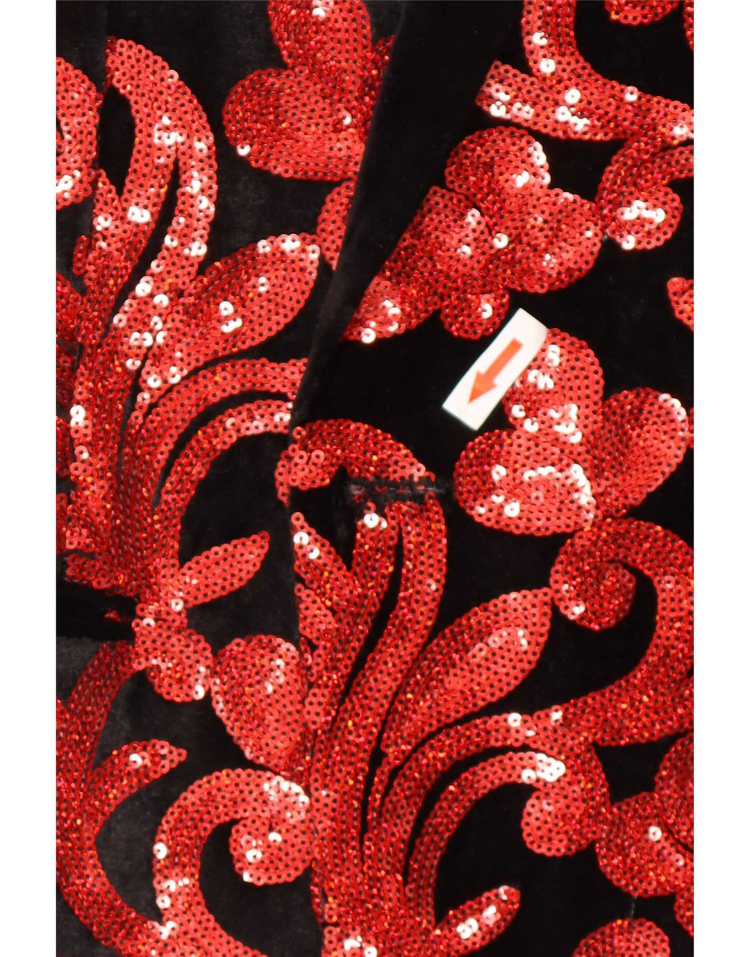 Jaqueta Blazer Masculina Vintage Reino Unido 40 Grande Paisley Vermelho
