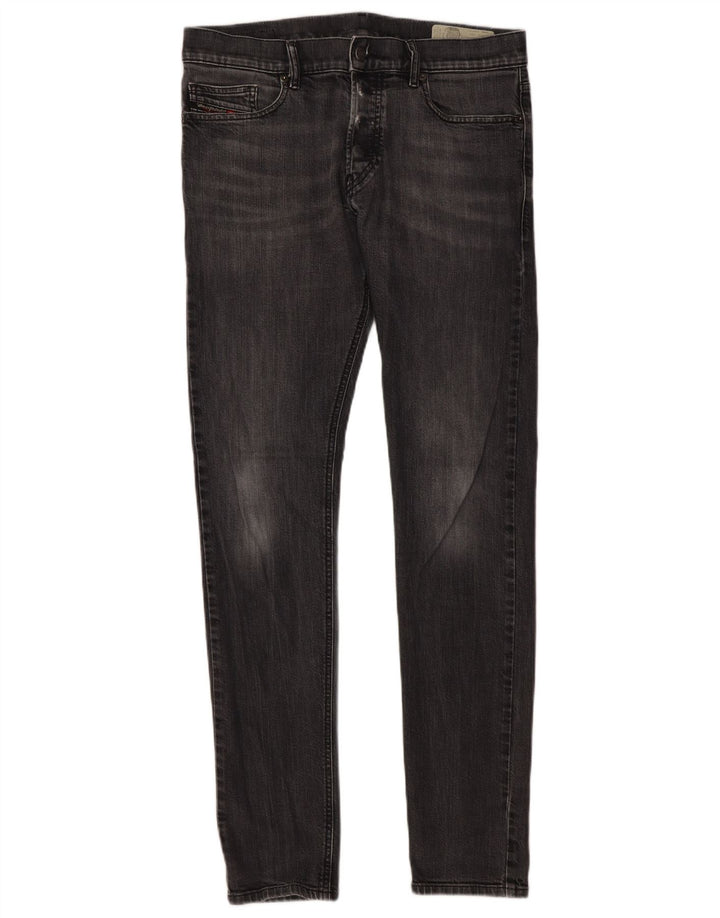 DIESEL Masculino D-Luster Slim Jeans W32 L32 Algodão Cinza