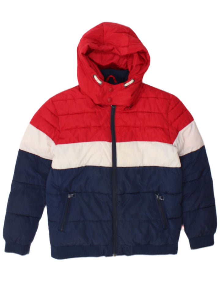Jaqueta acolchoada com capuz Levi's Boys 11-12 anos Azul marinho Colourblock