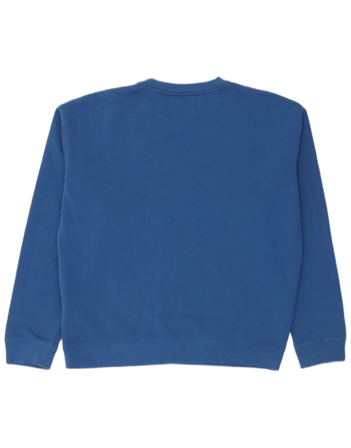 Replay moletom gráfico masculino jumper XL azul algodão