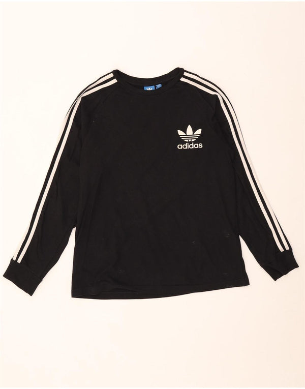 Adidas Mens Top Manga Longa Médio Algodão Preto