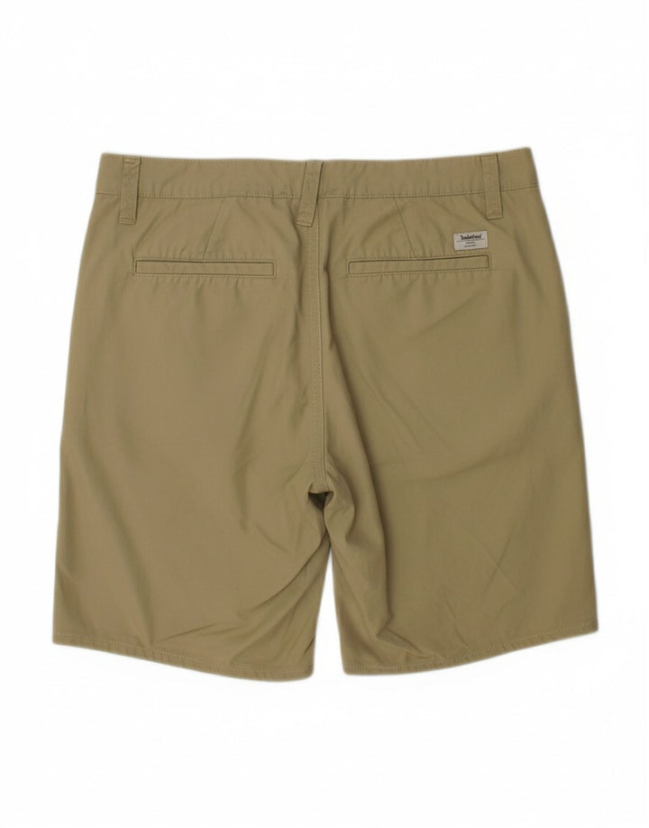 TIMBERLAND Mens Chino Shorts W30 Algodão Bege Médio