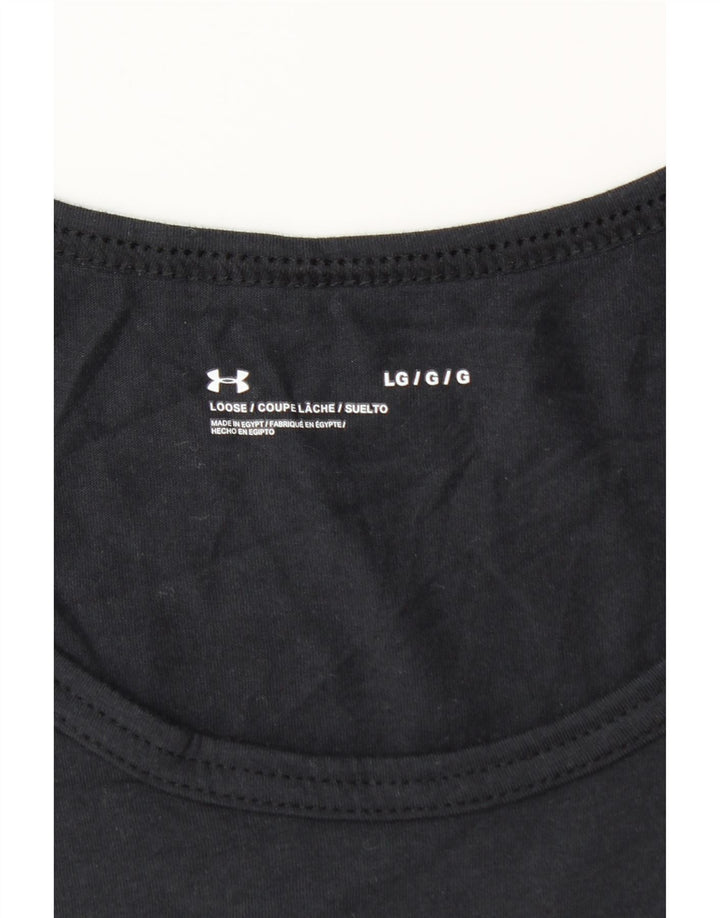 Colete gráfico masculino Under Armour grande preto