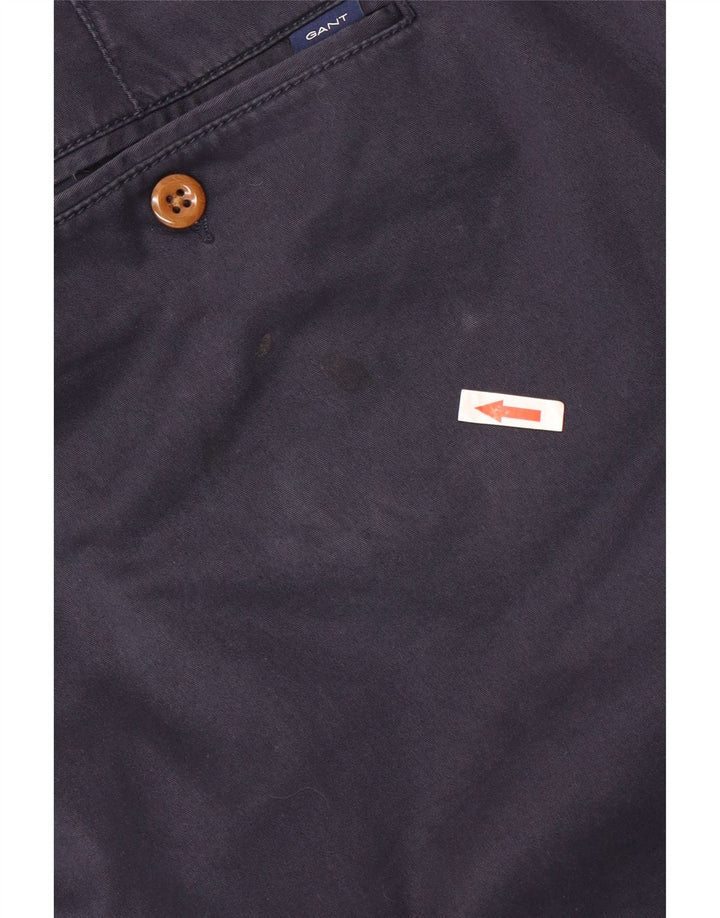 Calça Chino Regular Masculina Gant W38 L30 Algodão Azul Marinho