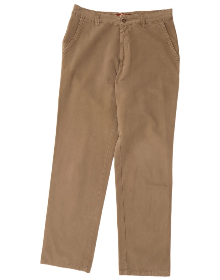 Calça Chino Carrera Masculina Reta W34 L33 Bege