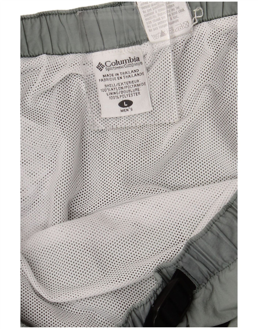 Shorts esportivos masculinos Columbia grande nylon verde