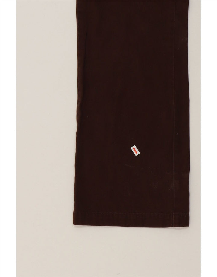 LEE Womens Straight Chino Trousers US 8 Medium W30 L31 Brown Cotton Vintage Lee and Second-Hand Lee from Messina Hembry 