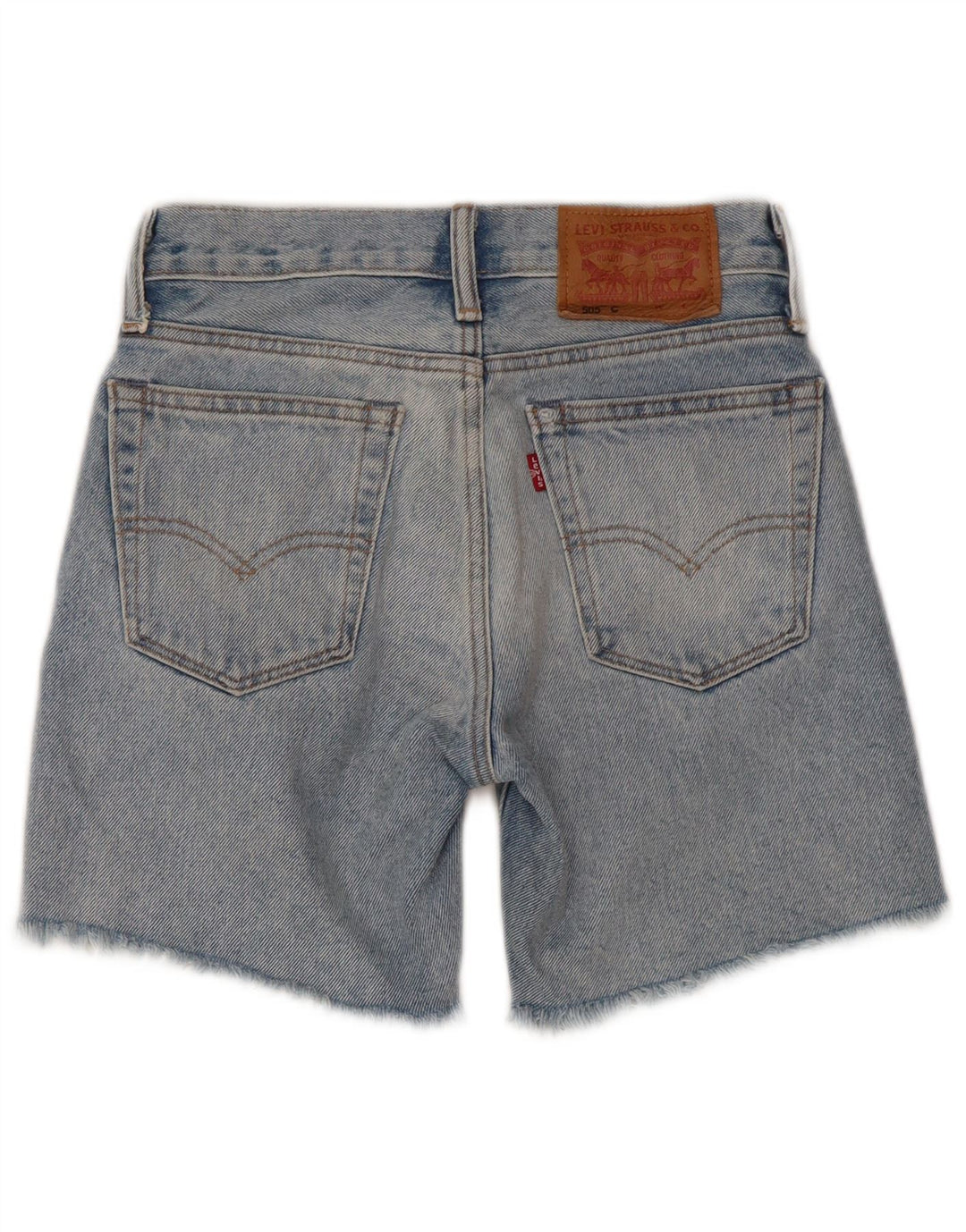 Shorts jeans Levi's Boys 505 Distressed 5-6 anos W23 algodão azul