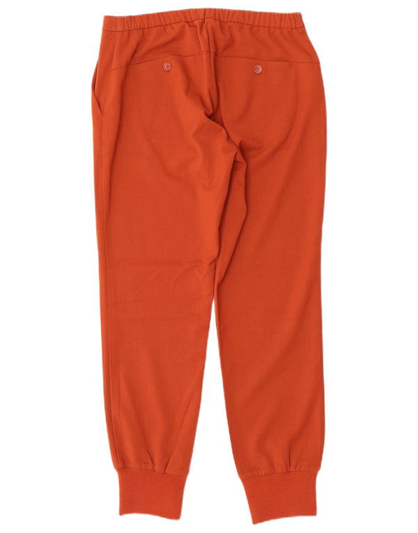 Calça jogger feminina Sisley Chino UK 8 pequena W30 L27 poliéster vermelho