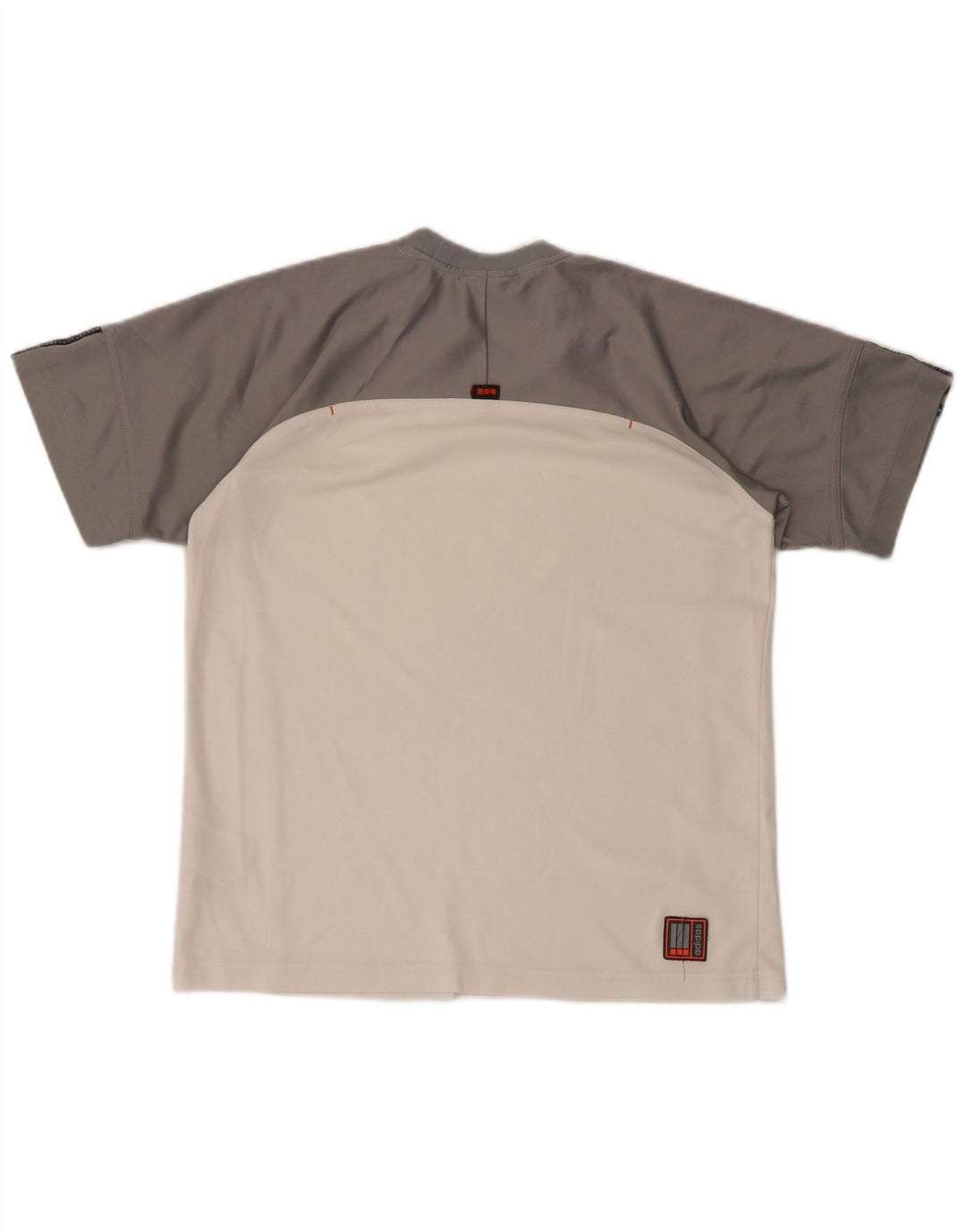 Camiseta Adidas Menino 13-14 Anos Branco Colorblock Poliéster